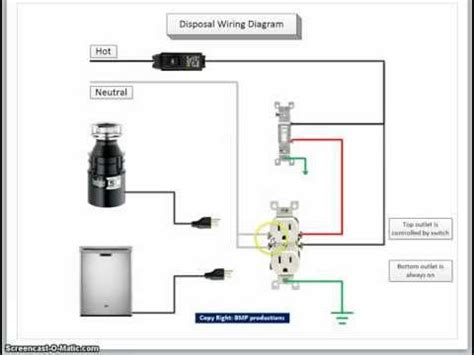 disposer switch schematic combo wiring 